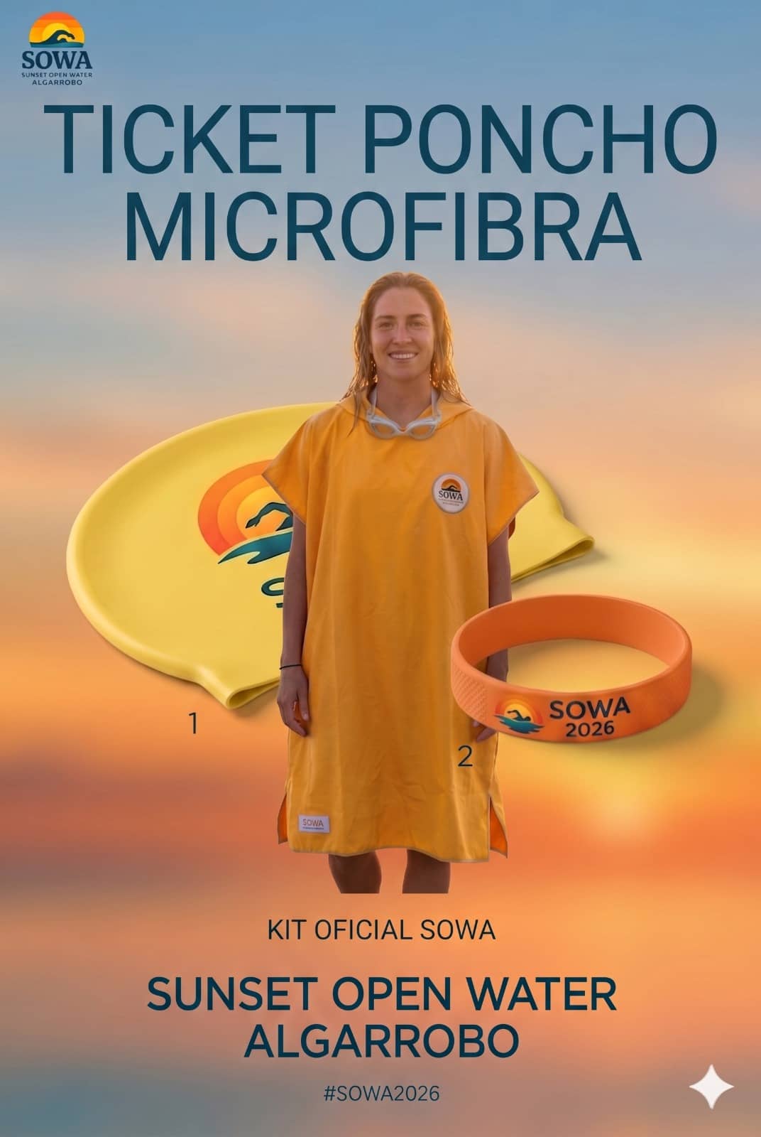Ticket Poncho Microfibra